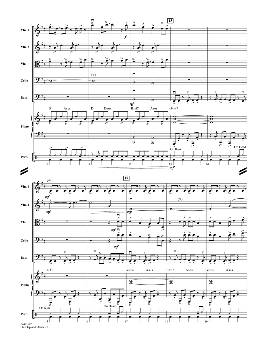 Shut Up and Dance - Conductor Score (Full Score) String Orchestra scores gallery preview page 3