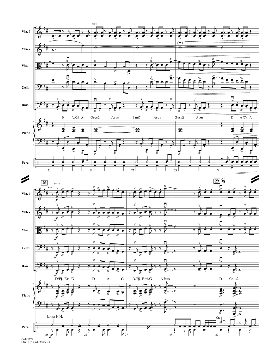 Shut Up and Dance - Conductor Score (Full Score) String Orchestra scores gallery preview page 4