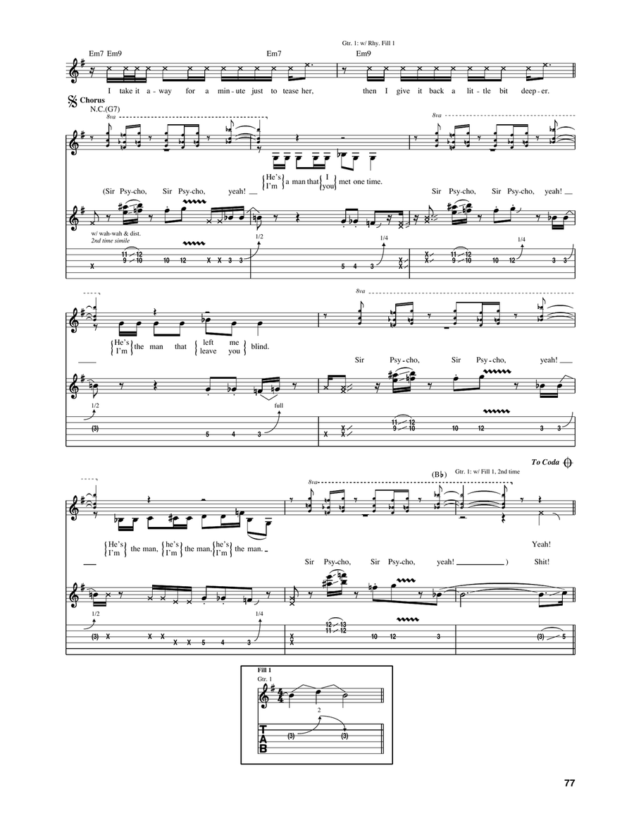 Sir Psycho Sexy Sir Psycho Sexy Acoustic Guitar scores gallery preview page 3
