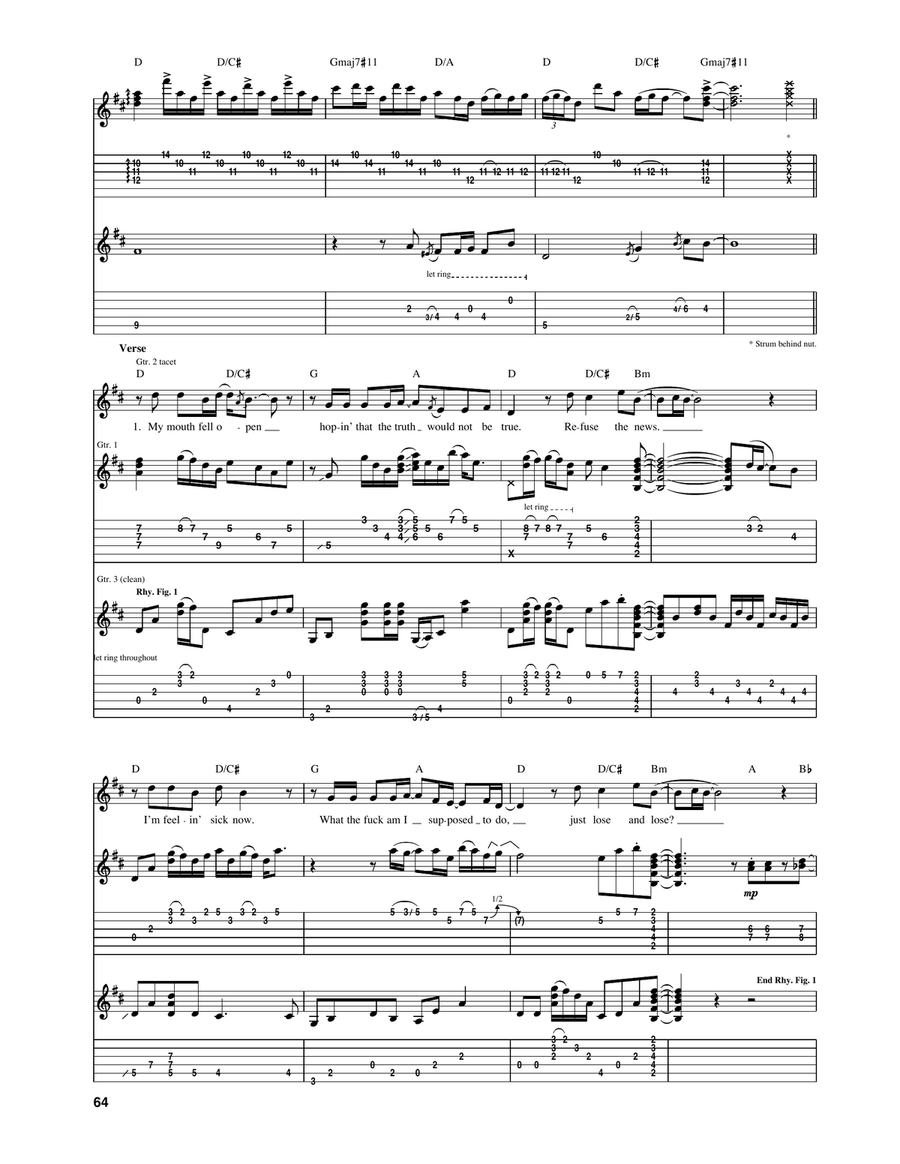 Tearjerker Tearjerker Acoustic Guitar scores gallery preview page 2