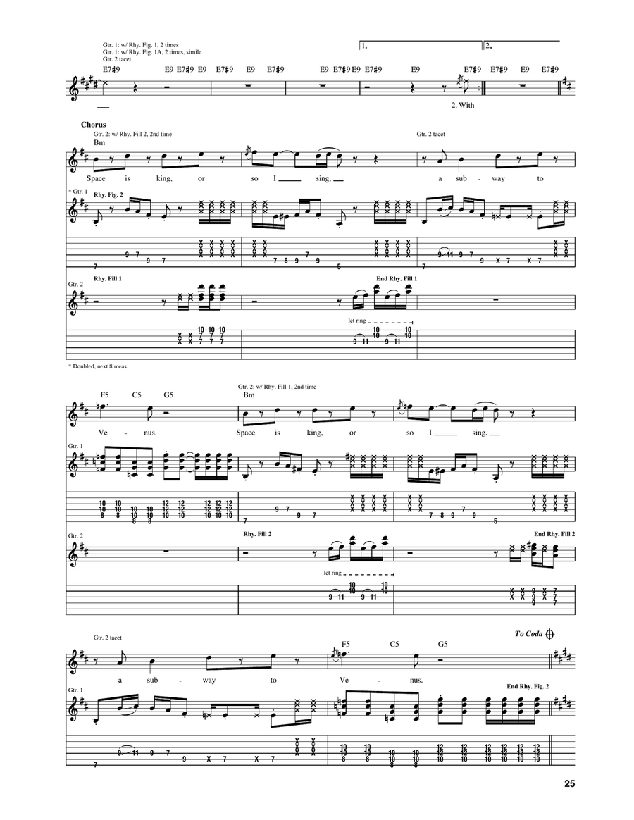 Subway To Venus Subway To Venus Acoustic Guitar scores gallery preview page 5