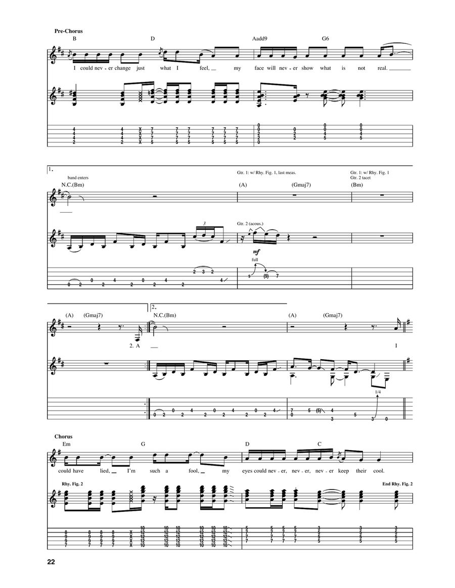 I Could Have Lied Acoustic Guitar scores gallery preview page 2