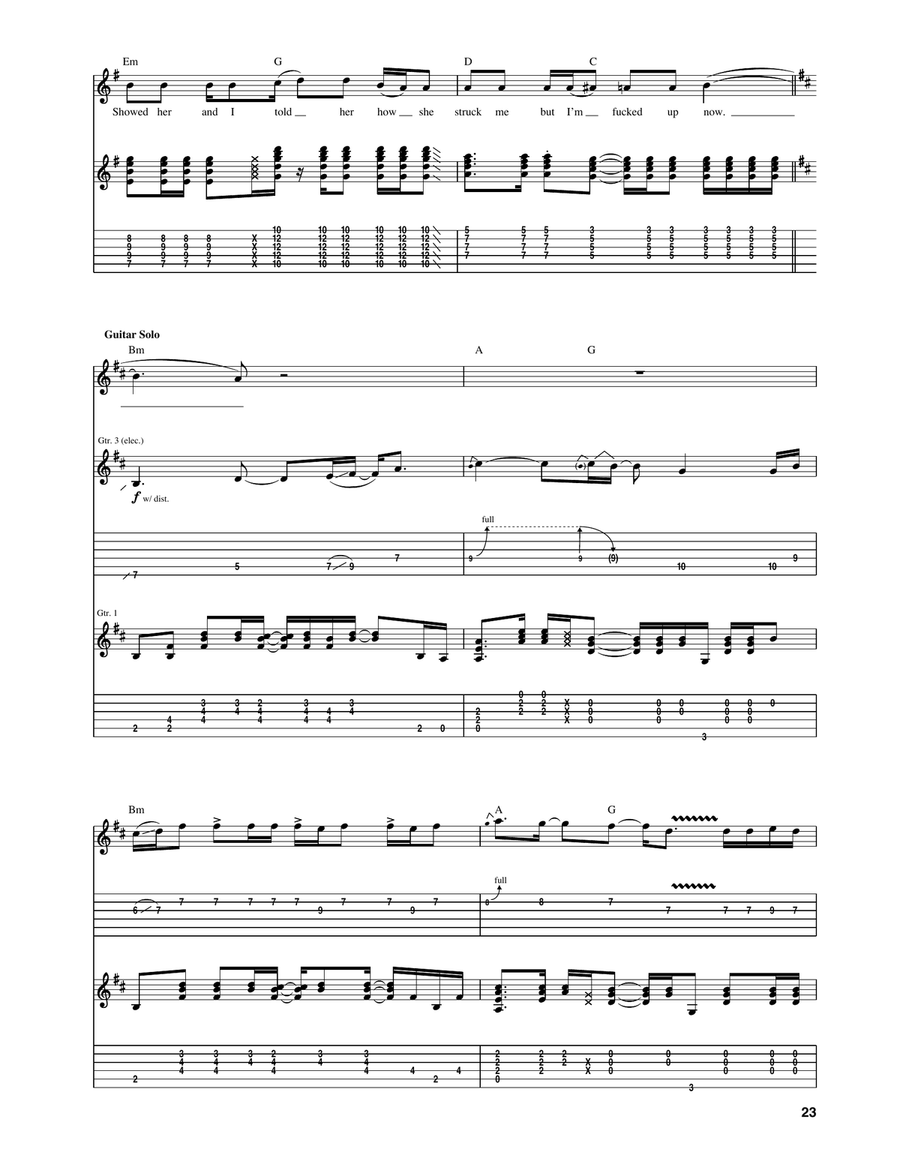 I Could Have Lied Acoustic Guitar scores gallery preview page 3