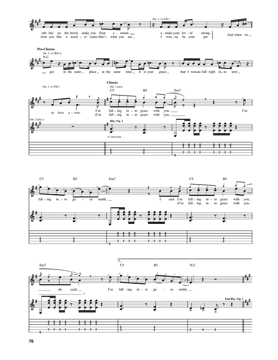 Falling Into Grace Falling Into Grace Acoustic Guitar scores gallery preview page 2