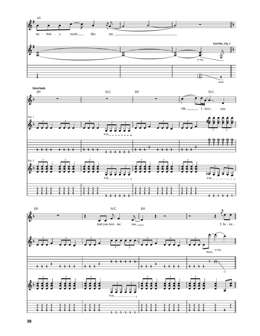 Nobody Weird Like Me Nobody Weird Like Me Acoustic Guitar scores gallery preview page 4