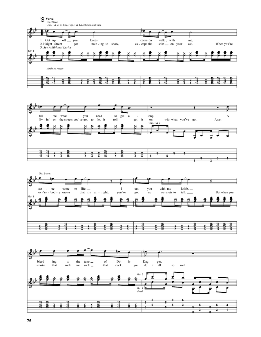 Stone Cold Bush Stone Cold Bush Acoustic Guitar scores gallery preview page 2