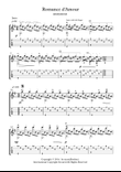 Romance d Amour for Guitar