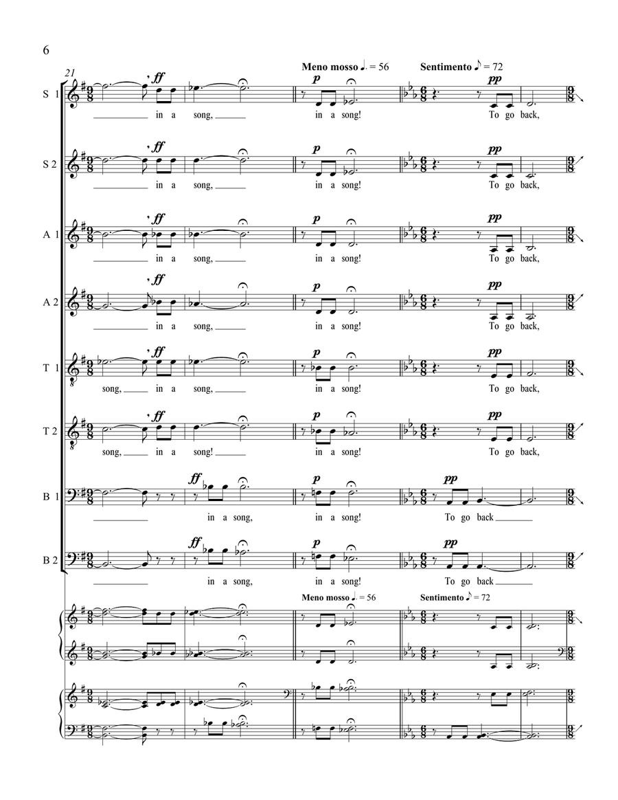 A Song of Joys (Downloadable) SSAATTBB scores gallery preview page 5