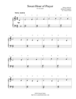 Sweet Hour of Prayer - for easy piano