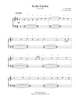In the Garden (I Come to the Garden Alone) - for easy piano