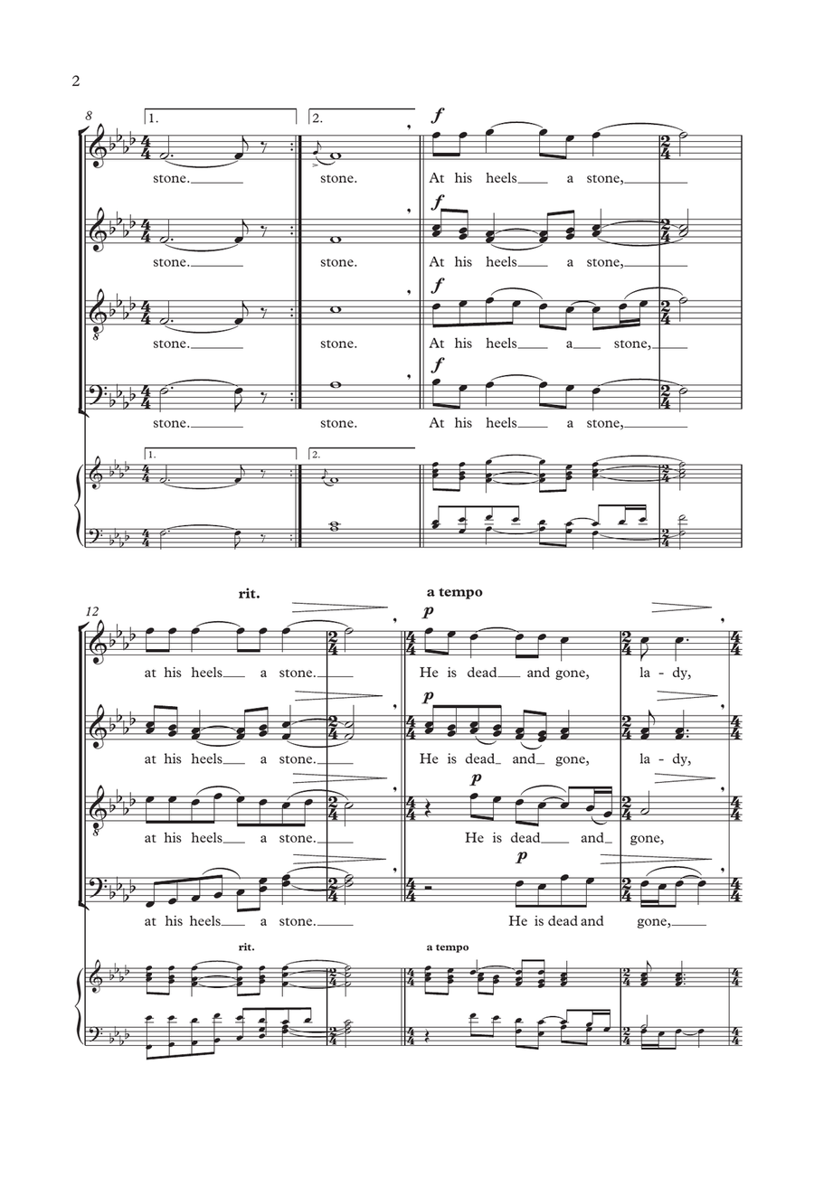 Let Fall The Windows Of Mine Eyes 4-Part scores gallery preview page 2