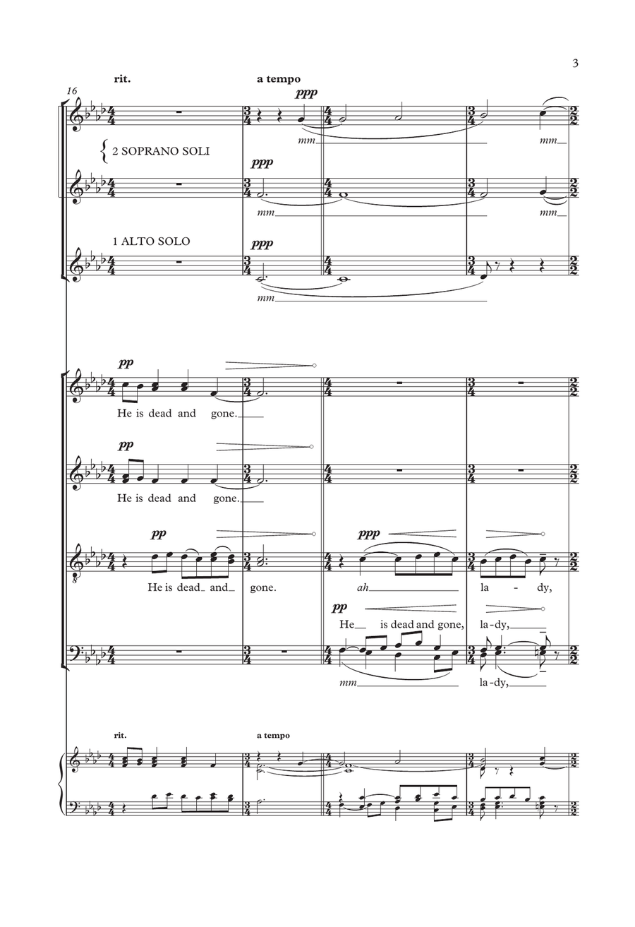 Let Fall The Windows Of Mine Eyes 4-Part scores gallery preview page 3