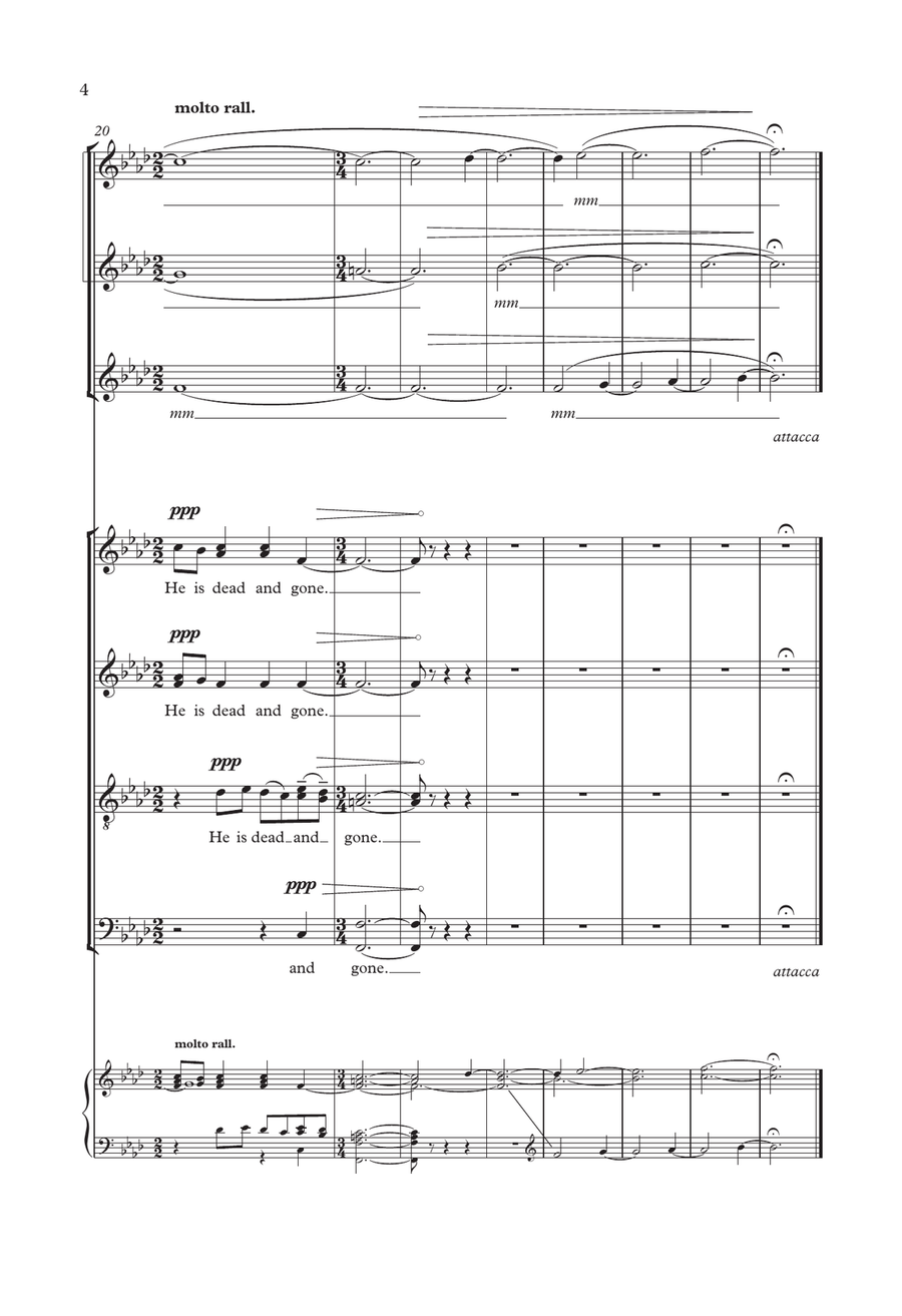Let Fall The Windows Of Mine Eyes 4-Part scores gallery preview page 4