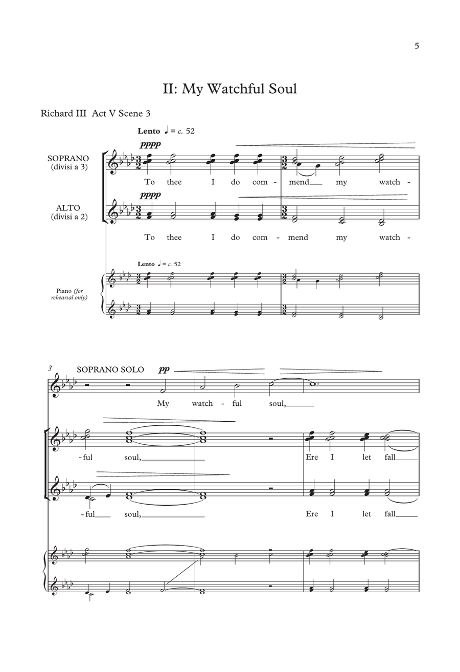 Let Fall The Windows Of Mine Eyes 4-Part scores gallery preview page 5