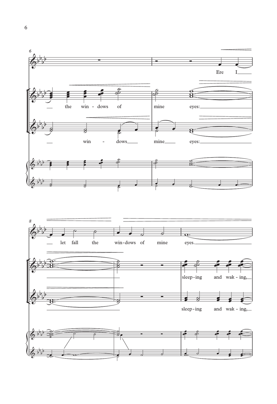 Let Fall The Windows Of Mine Eyes 4-Part scores gallery preview page 6