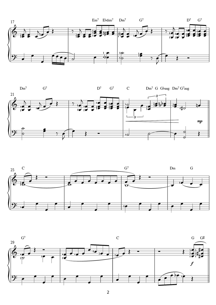 Patricia Patricia Piano, Vocal, Guitar scores gallery preview page 2