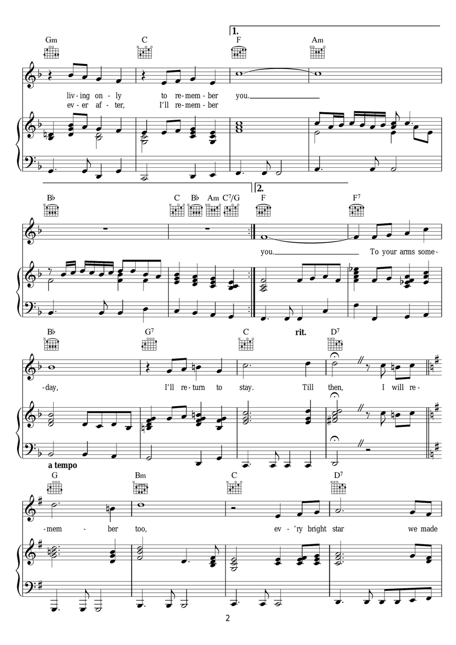 I'll Remember You I'll Remember You Piano, Vocal, Guitar scores gallery preview page 2