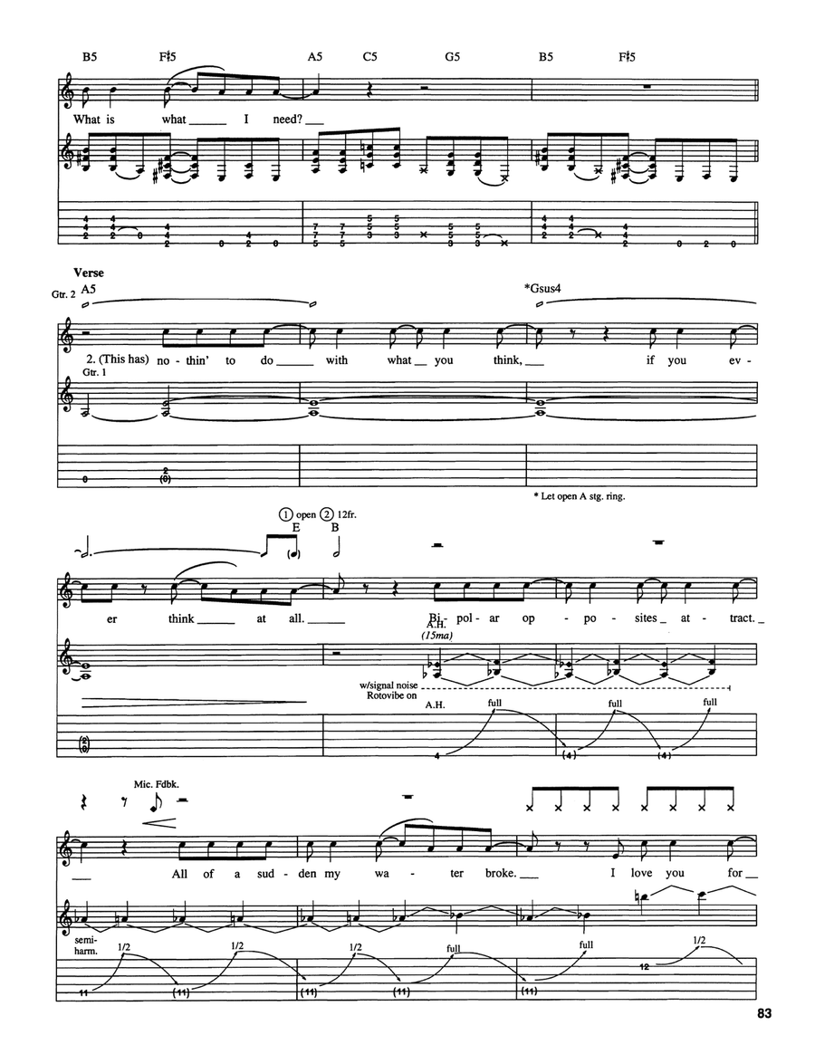 Radio Friendly Unit Shifter Acoustic Guitar scores gallery preview page 5