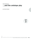 Guides to Band Masterworks, Vol. 6 - Student Workbook - and the antelope play
