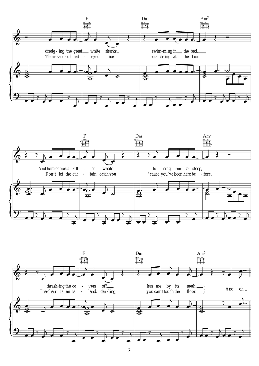 Ship To Wreck Ship To Wreck Piano, Vocal, Guitar scores gallery preview page 2