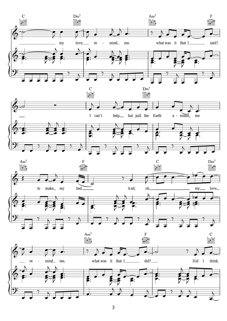 Ship To Wreck Ship To Wreck Piano, Vocal, Guitar scores gallery preview page 3