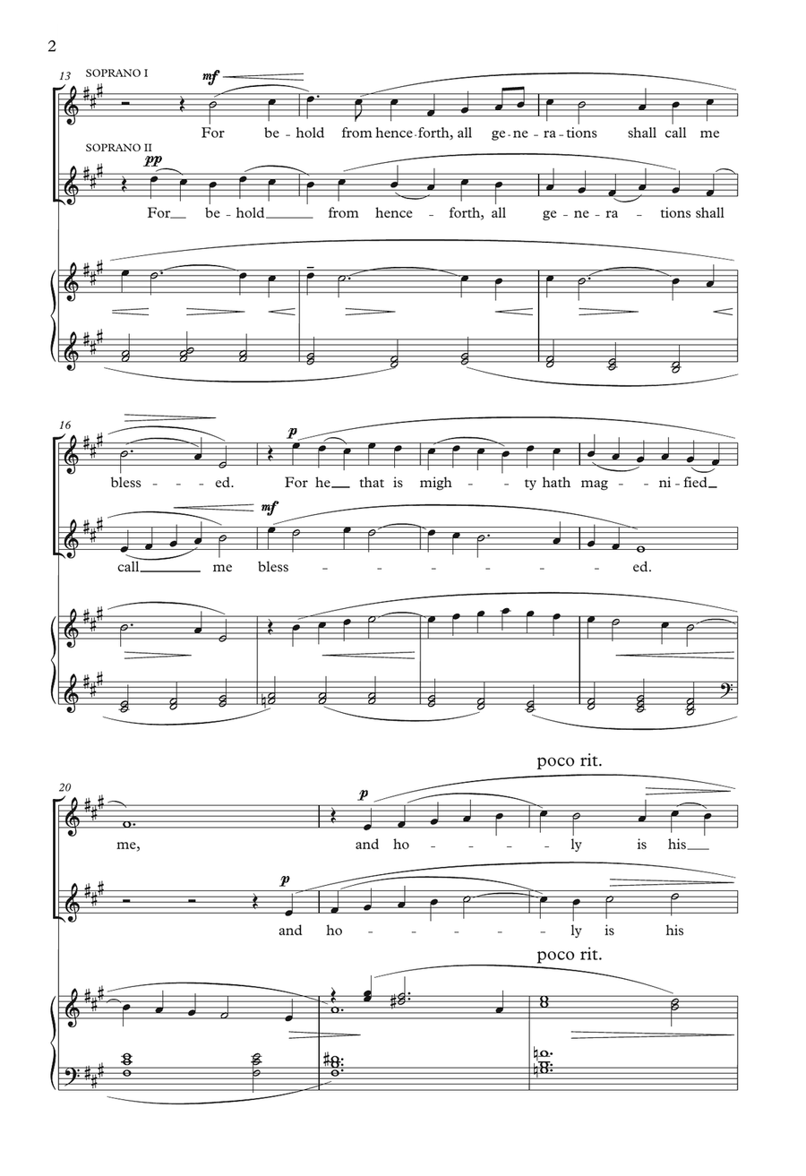 The Gloucester Magnificat And Nunc Dimittis SSATB scores gallery preview page 2