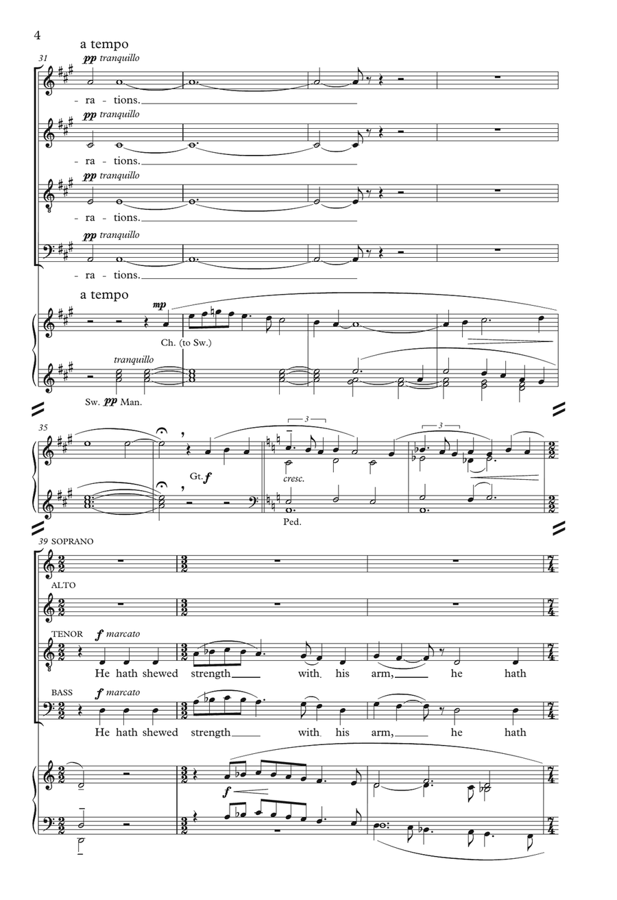 The Gloucester Magnificat And Nunc Dimittis SSATB scores gallery preview page 4