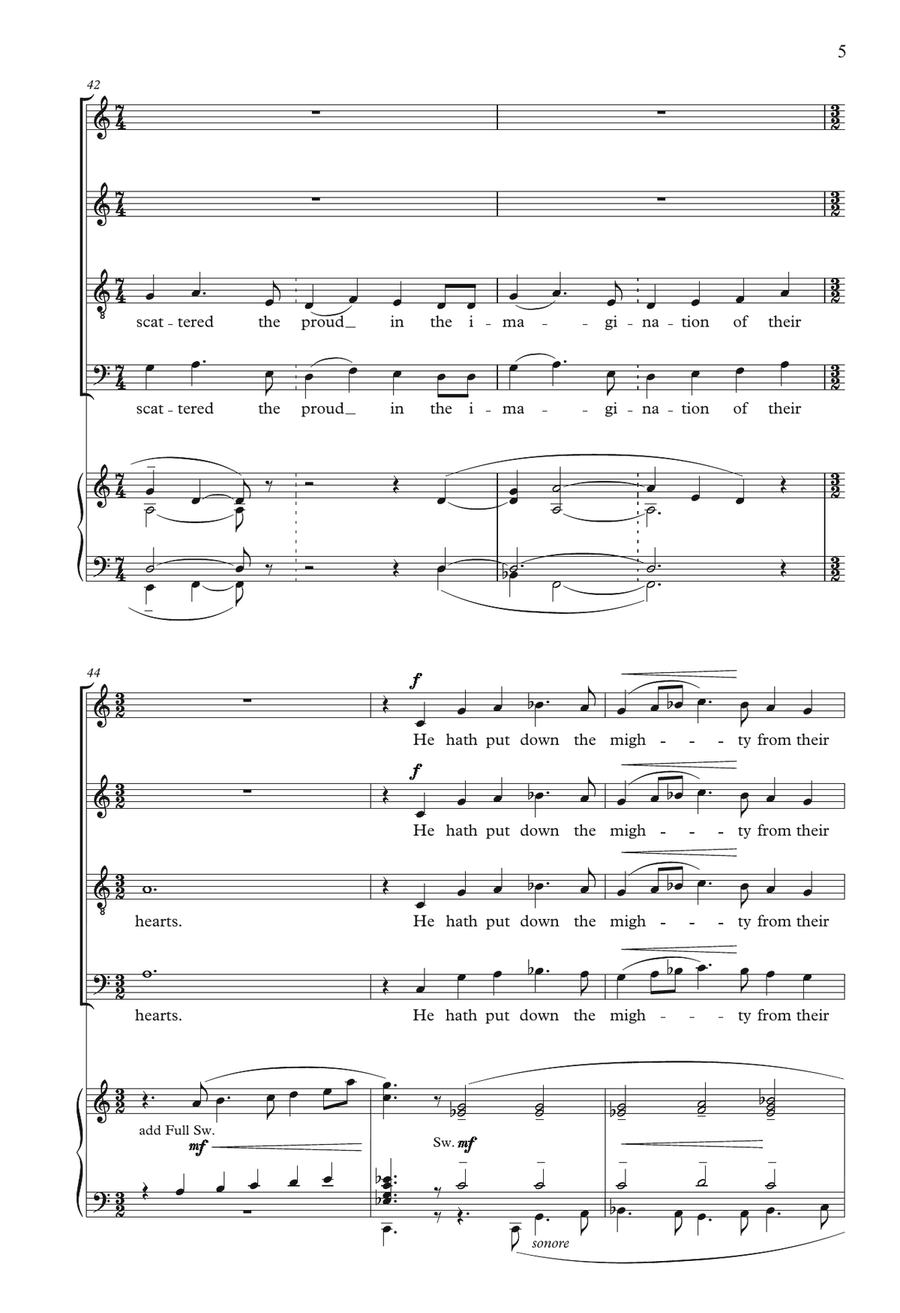 The Gloucester Magnificat And Nunc Dimittis SSATB scores gallery preview page 5