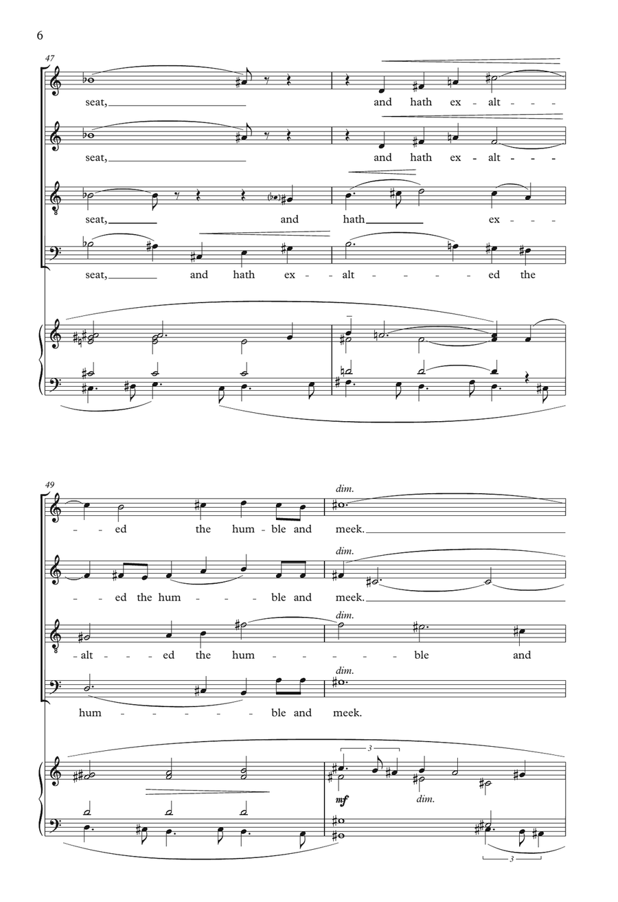 The Gloucester Magnificat And Nunc Dimittis SSATB scores gallery preview page 6