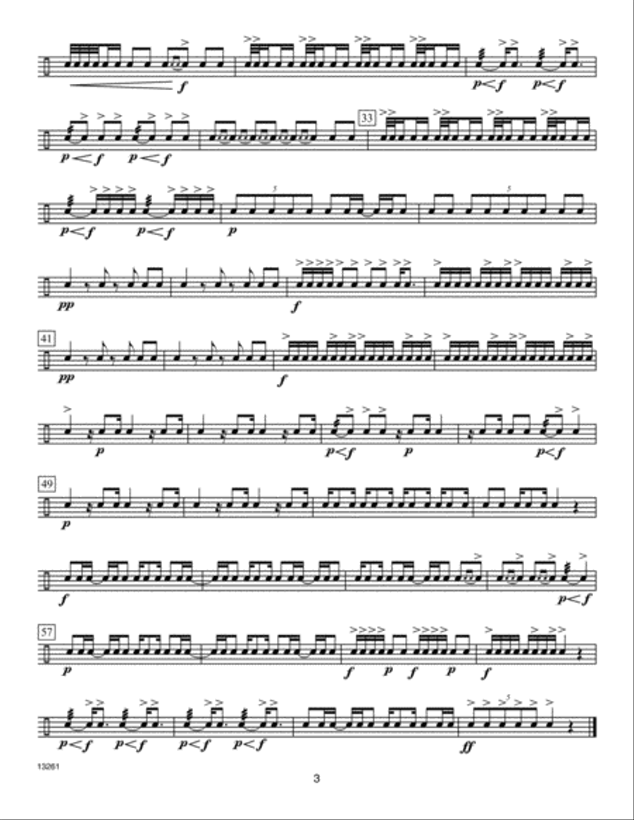 Classical Snare Drum Solos (8 Etudes For The Advanced Player) Percussion scores gallery preview page 3
