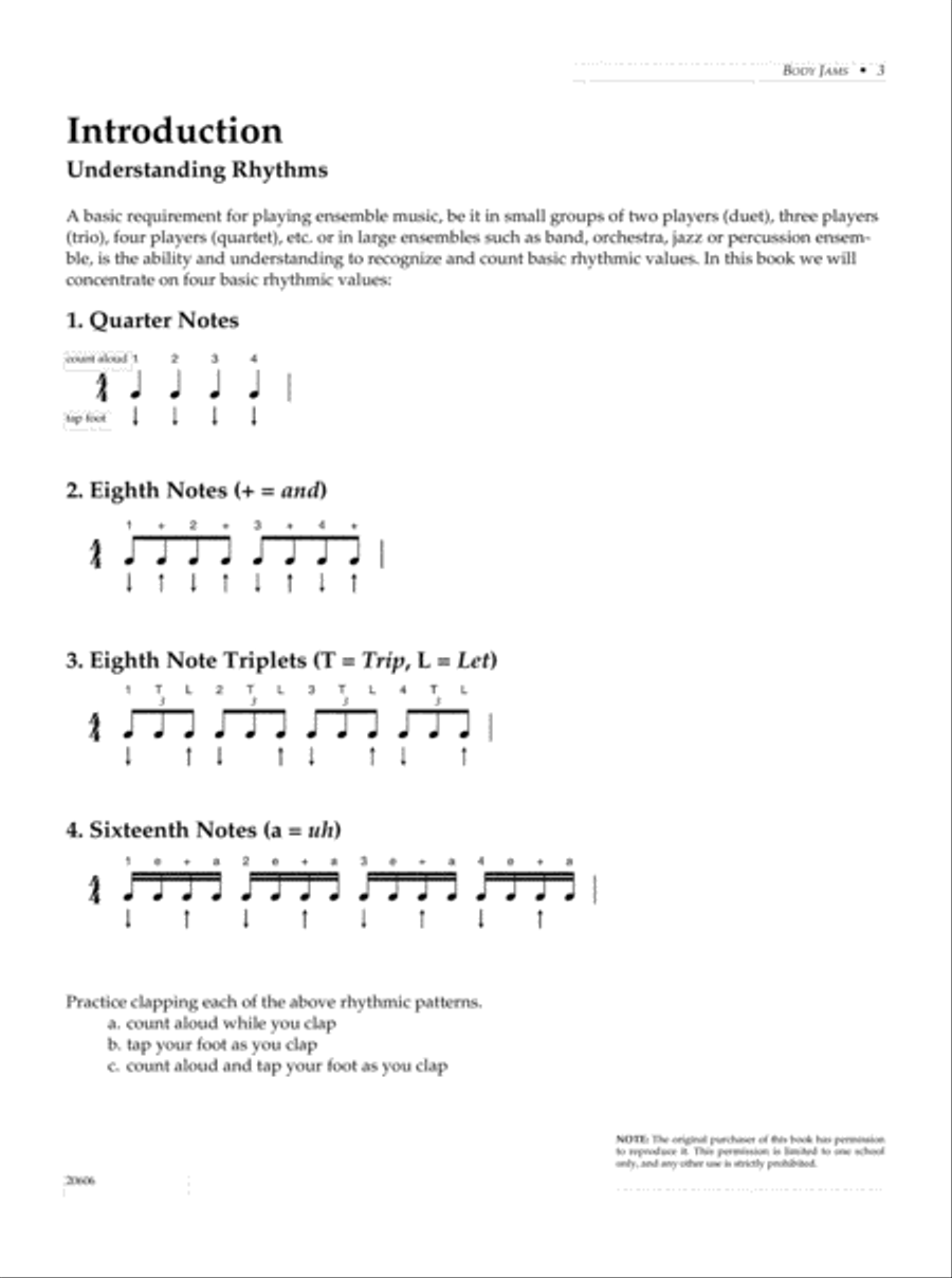 Body Jams Percussion scores gallery preview page 3