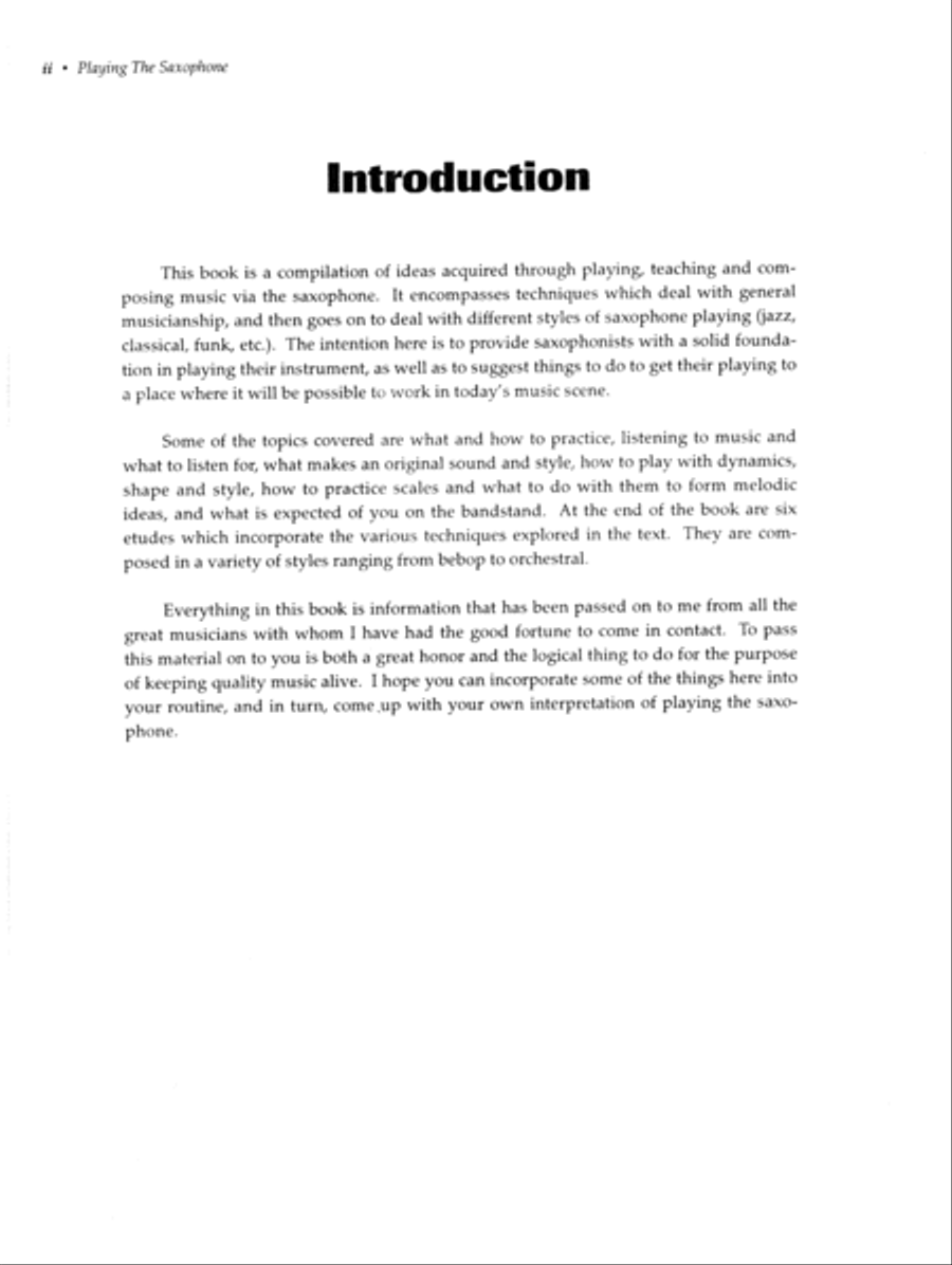 Playing The Saxophone Saxophone scores gallery preview page 2