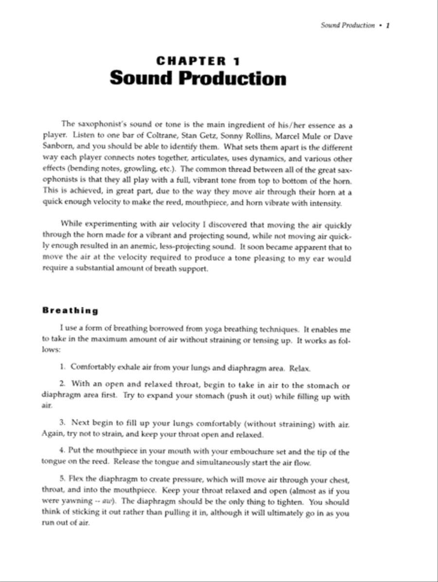 Playing The Saxophone Saxophone scores gallery preview page 3