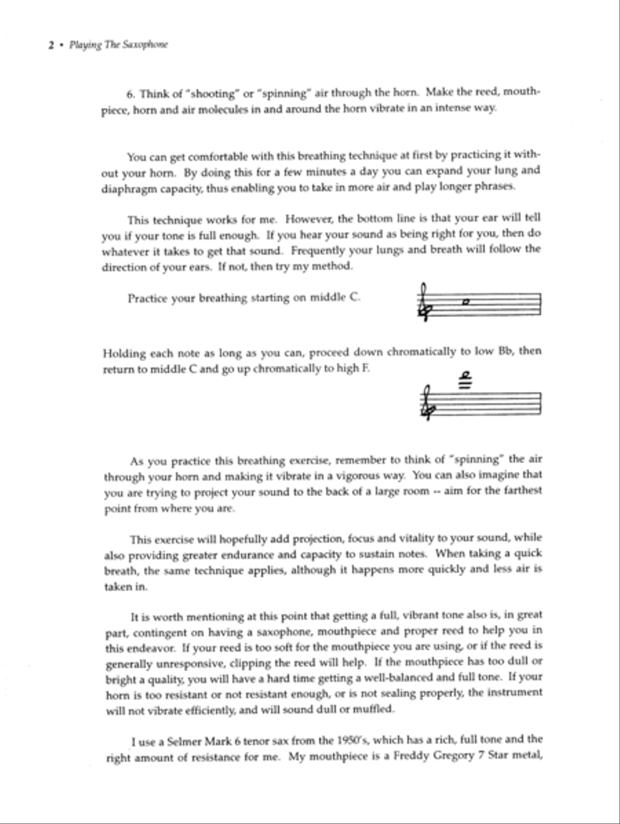 Playing The Saxophone Saxophone scores gallery preview page 4