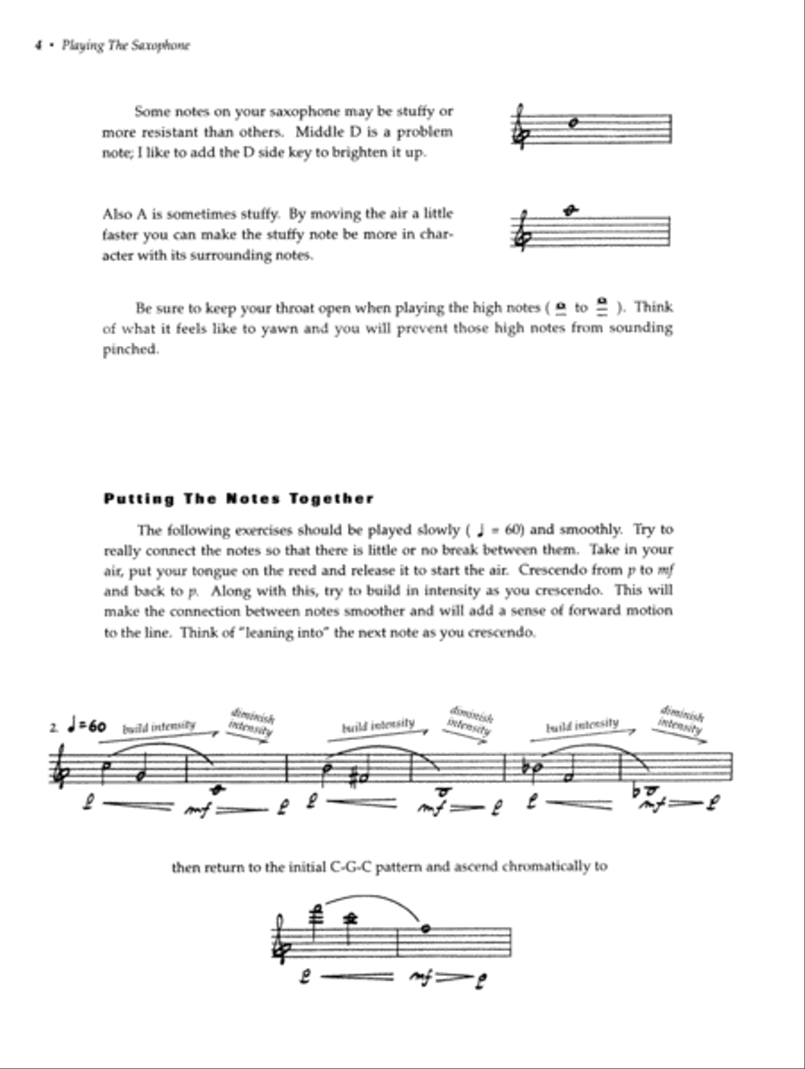 Playing The Saxophone Saxophone scores gallery preview page 6