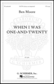 When I was one-and-twenty