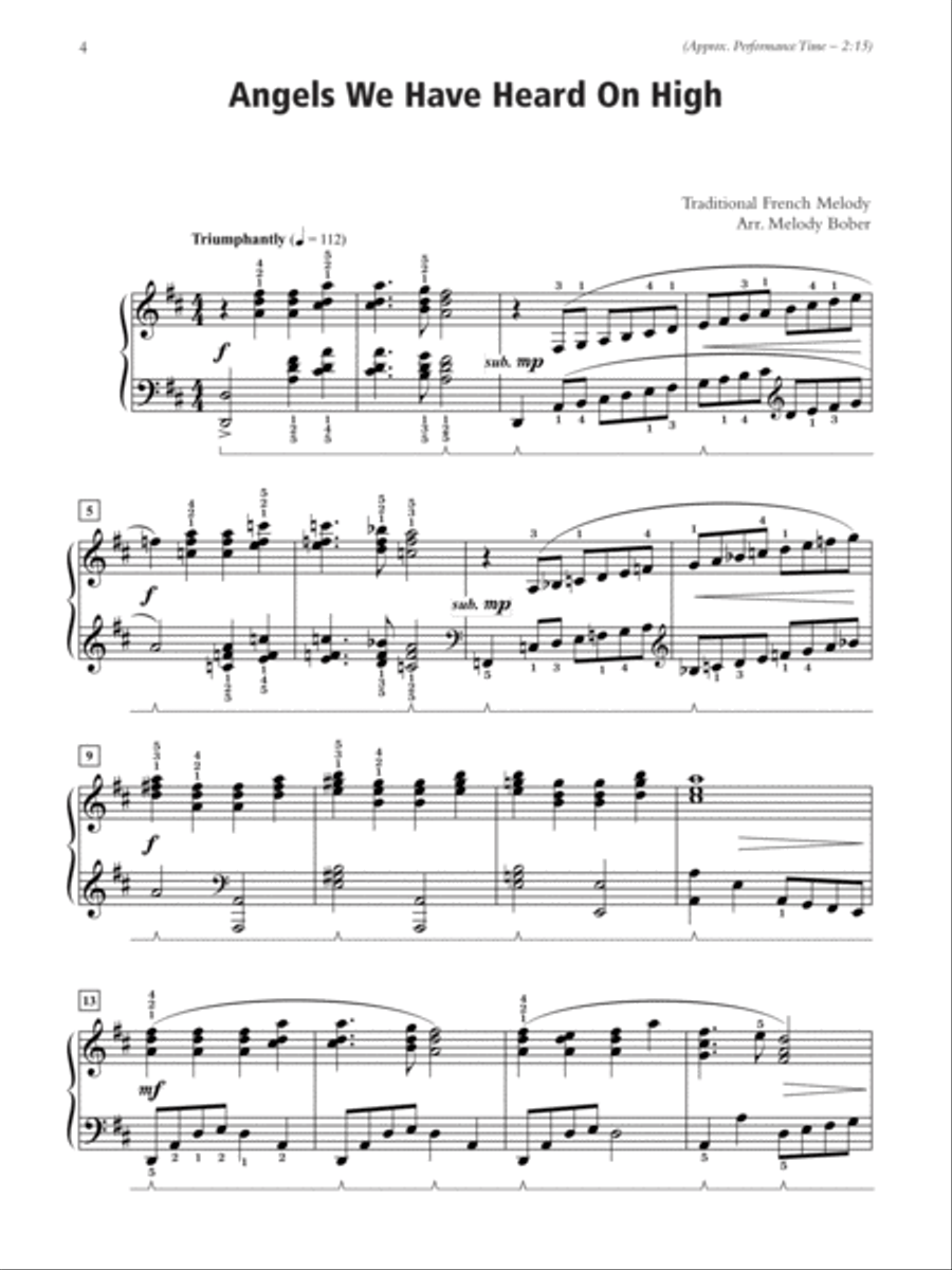 A Traditional Christmas Piano Solo scores gallery preview page 2