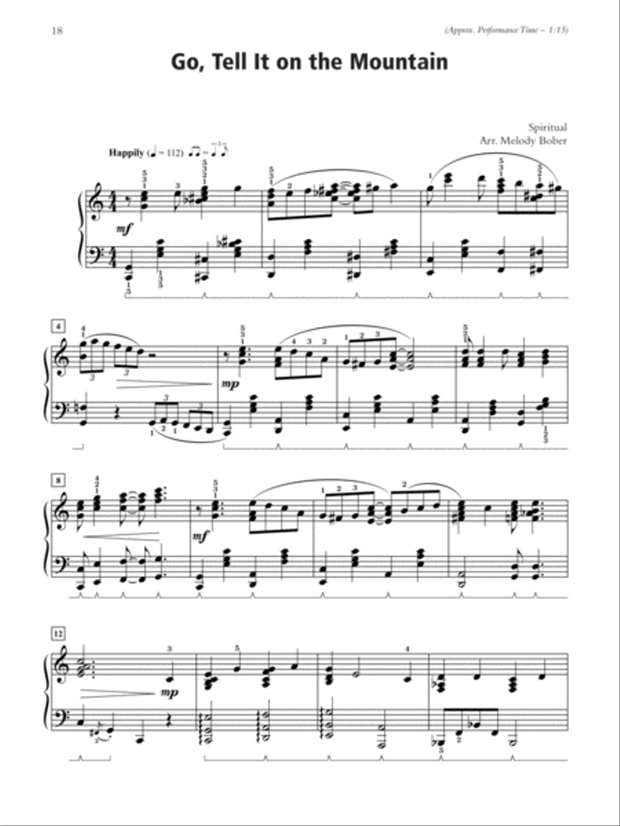 A Traditional Christmas Piano Solo scores gallery preview page 3