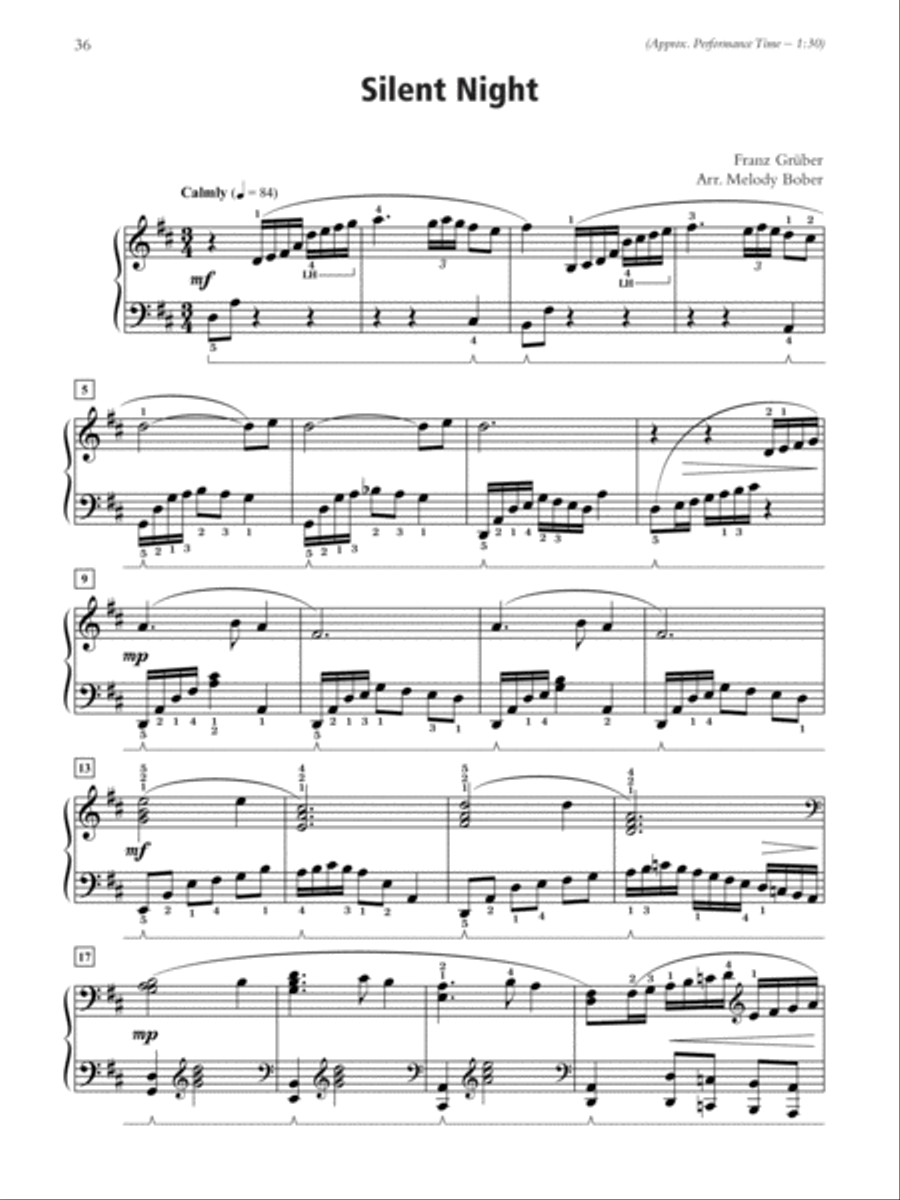 A Traditional Christmas Piano Solo scores gallery preview page 5
