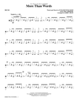 More Than Words - Drums