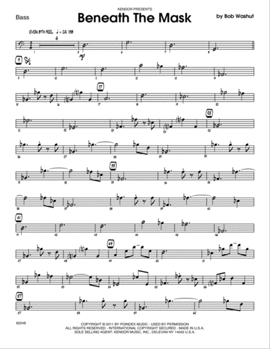 Beneath The Mask - Bass Part scores gallery preview page 1