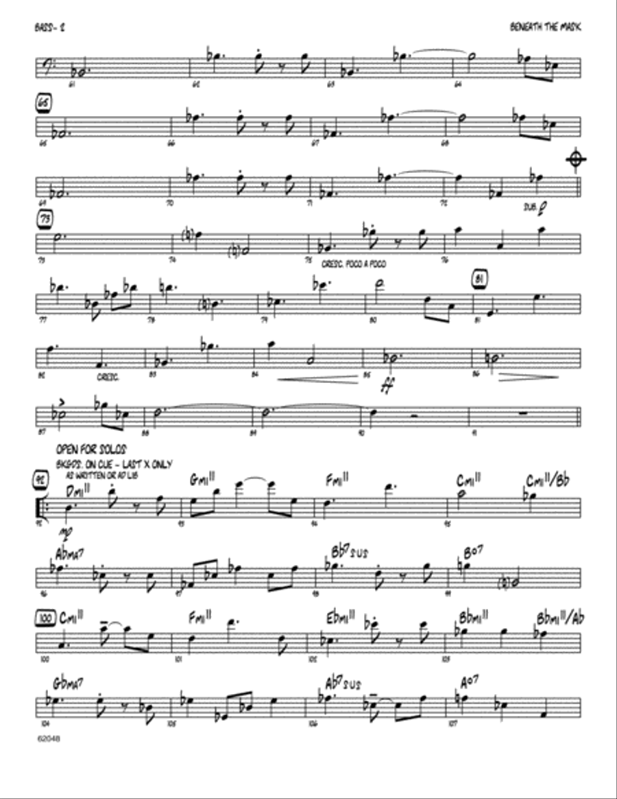 Beneath The Mask - Bass Part scores gallery preview page 2