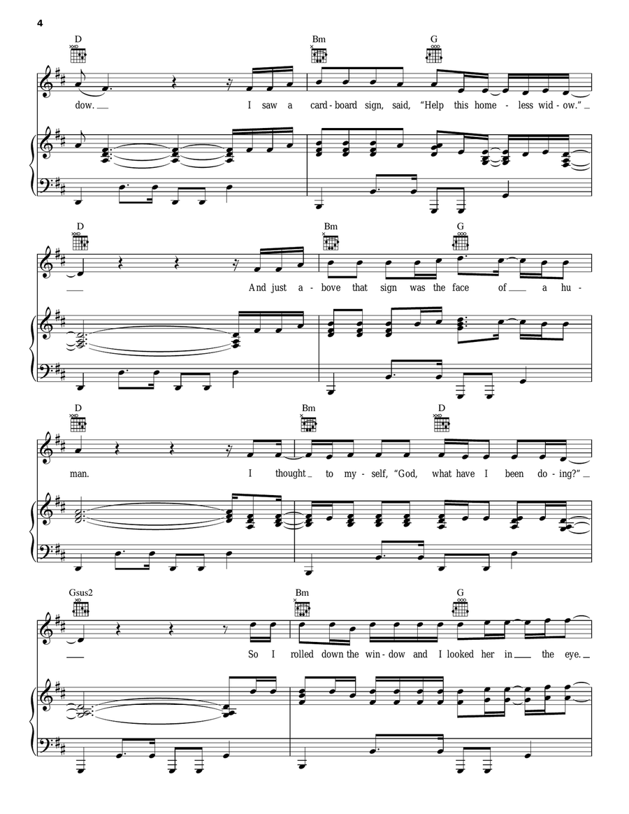 My Own Little World Piano, Vocal, Guitar scores gallery preview page 4