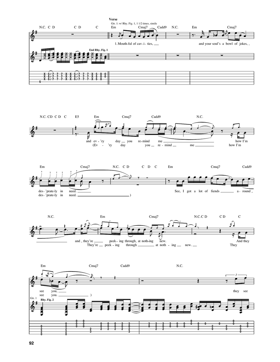 Mouthful Of Cavities Mouthful Of Cavities Acoustic Guitar scores gallery preview page 2