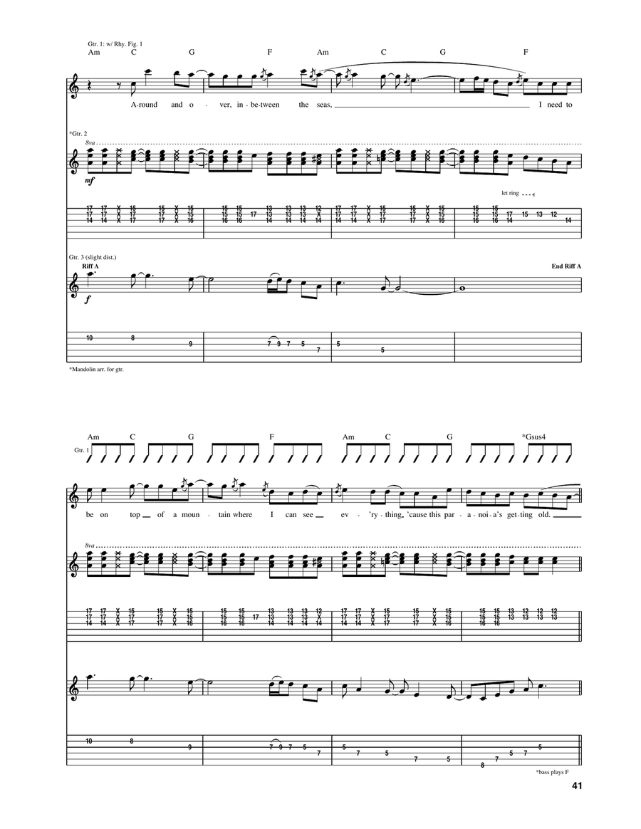 Walk Walk Acoustic Guitar scores gallery preview page 2