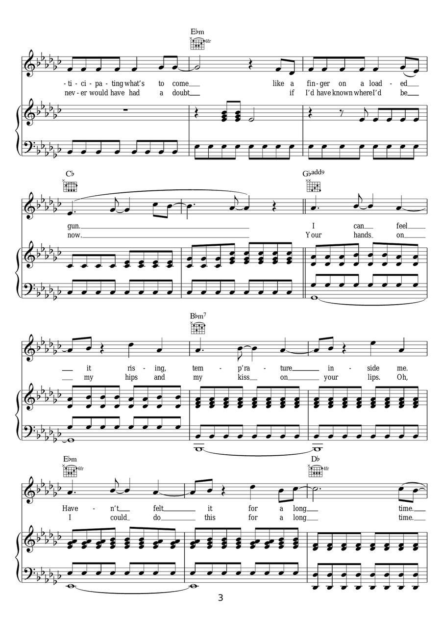Heartbeat Song Heartbeat Song Piano, Vocal, Guitar scores gallery preview page 3