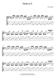 Etude In D