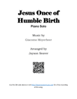 Jesus Once of Humble Birth