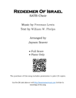 Redeemer Of Israel