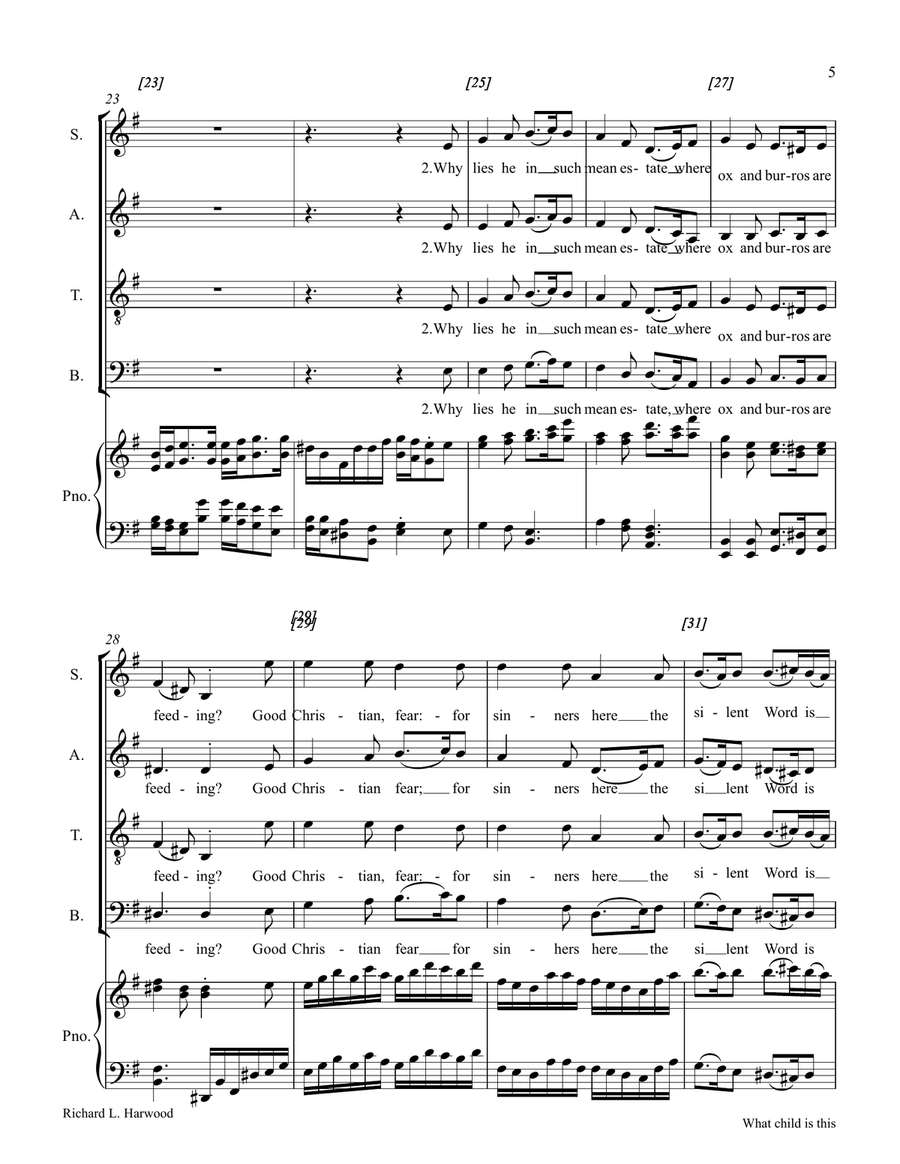 What Child is This What Child is This 4-Part scores gallery preview page 5